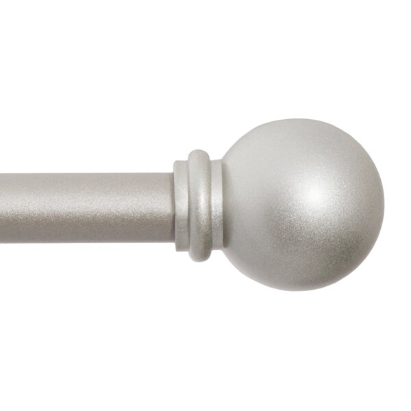 Kenney Mfg Kenney Chelsea 5/8" Standard Decorative Window Curtain Rod, 48-86", Brushed Nickel KN71609V1 - main